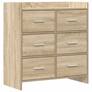 vidaXL Служебен шкаф Дъб сонома 75 x 33 x 80 см Инженерна дървесина