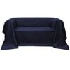 vidaXL Micro-suede Couch Slipcover Navy Blue 140 x 210 cm