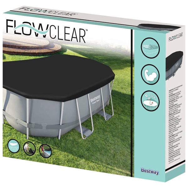 Bestway Покривало за басейн Flowclear 418x230 см