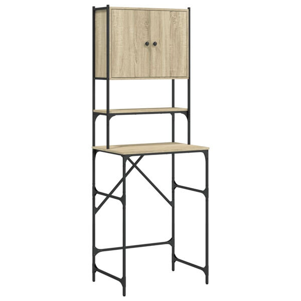 vidaXL Шкаф за пералня, дъб сонома, 68x48,5x194 см