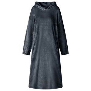 vidaXL Одеяло с качулка Морски син m Фланела