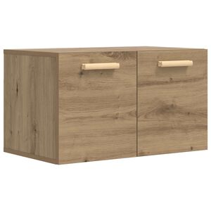 vidaXL Стенен шкаф 60 x 36,5 x 35 cm Инженерна дървесина Дъб артизан