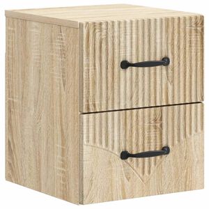 vidaXL Спален шкаф с монтаж на стена Дъб сонома 34,5 x 33 x 40 см