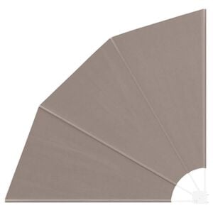 vidaXL Прозорец за балкон 140 x 140 cm Полиестер Таупе
