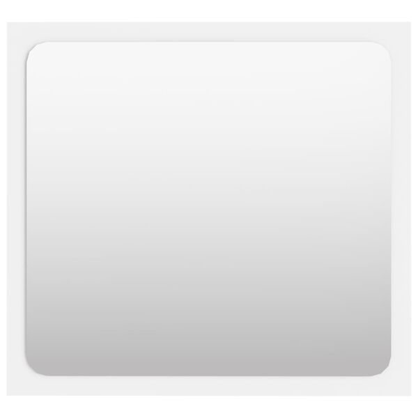 vidaXL Огледало за баня, бяло, 40x1,5x37 см, ПДЧ