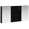vidaXL Комплект шкафове за баня 3 бр. 100 x 10,5 x 50 см