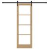 vidaXL Преплъзваща се врата ORKDAL Естествен 73,5 x 211 см