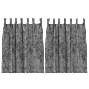 vidaXL Кадифени завеси 2 бр. Сив 140 x 140 cm Кадифе