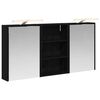 vidaXL Комплект шкафове за баня 3 бр. 126 x 16 x 62.5 см