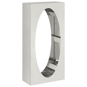 vidaXL Стойка за дърва за огрев, 50x23x100 см, неръждаема стомана