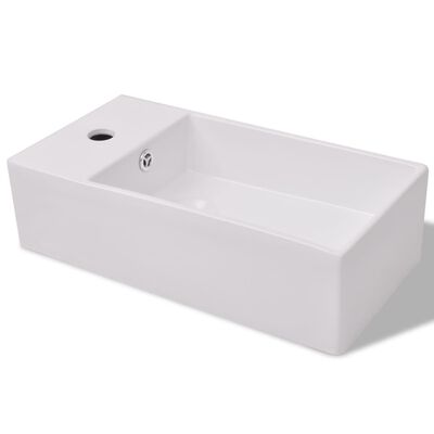 vidaXL Комплект мебели за баня от 3 части и мивка, бежов цвят