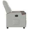 vidaXL Recliner Chair Cloud Grey Fabric
