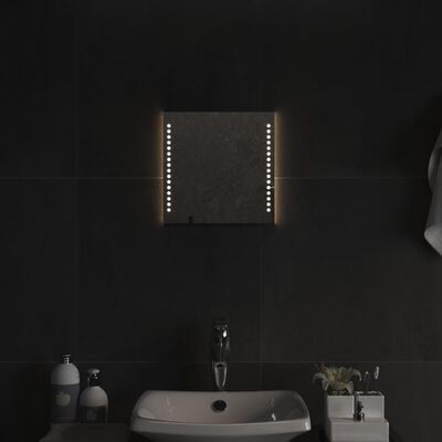 vidaXL LED огледало за баня, 30x30 см