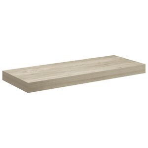 vidaXL Окачен стенен рафт, дъб, 60x23,5x3,8 см, МДФ