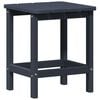 vidaXL Странична маса Морски син 38 x 38 x 46 см Полиетилен