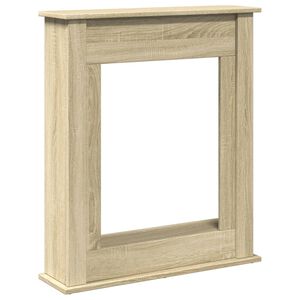 vidaXL Облицовка за камина сонома дъб 75x20x87,5 см инженерно дърво