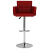 vidaXL Бар табуретки, 2 бр, виненочервени, изкуствена кожа