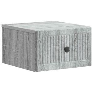 vidaXL Спален шкаф с монтаж на стена Сива сонома 33 x 34,5 x 20 см