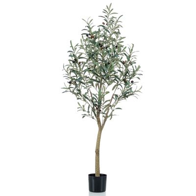 Emerald Изкуствено маслиново дърво 140 см в пластмасова саксия