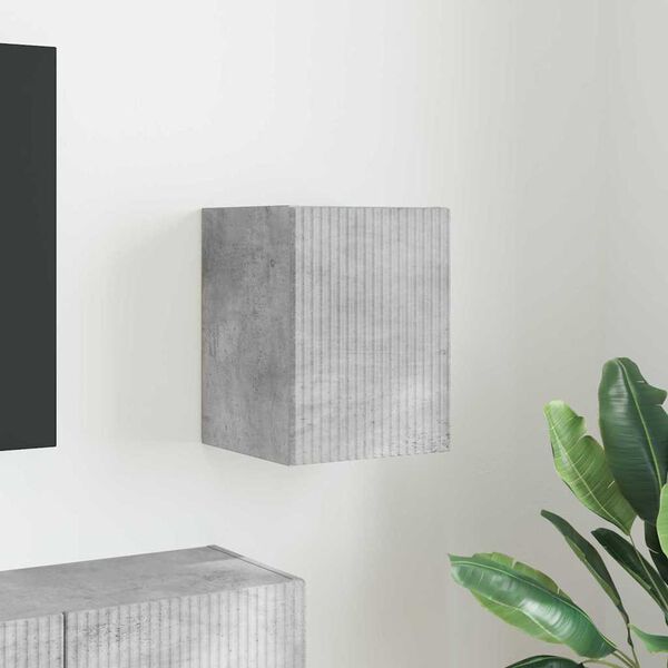 vidaXL TV стенен шкаф Бетон 30 x 31 x 40 см Инженерно дърво