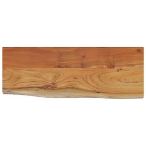 vidaXL Стенен рафт, 50x20x2,5 см, правоъгълен, масив акация, жив ръб