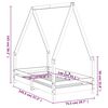 vidaXL Рамка за детско легло, 70x140 см, масивна борова дървесина