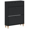vidaXL Шкаф за обувки ALKMAAR 78 x 24 x 103 см Инженерна дървесина