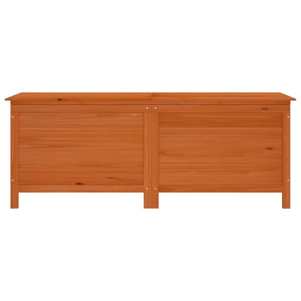 vidaXL Градинска кутия за съхранение кафява 150x50x56,5 см чам масив