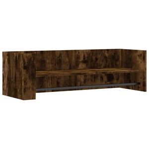 vidaXL Стенен рафт, опушен дъб, 100x35x30,5 см, инженерно дърво