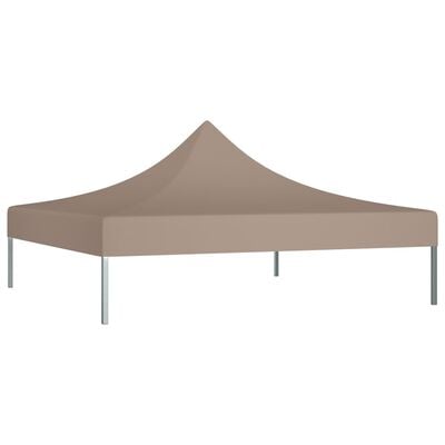 vidaXL Покривало за парти шатра, 2x2 м, таупе, 270 г/м²
