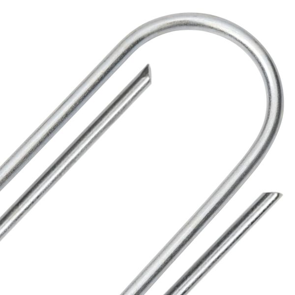 vidaXL Колчета за земя U-образни 25 бр 15x3,5 см поцинкована стомана