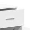 vidaXL Сайдборди, 2 бр, бели, 79x38x80 см, инженерно дърво