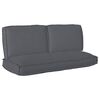 vidaXL Комплект възглавници Оксфордска тъкан Антрацит 120 x 50 x 52 см