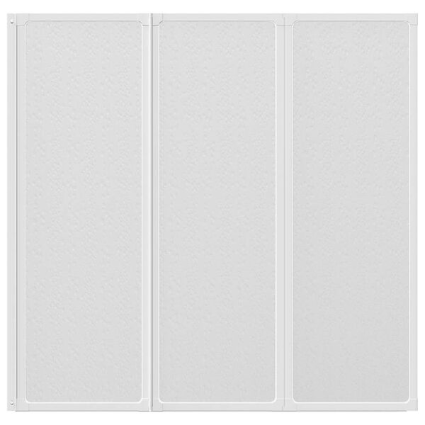 Сгъваем параван за баня с 3 панела, 141 x 132 см.