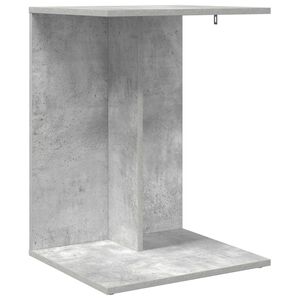 vidaXL Странична маса Циментено сиво 45 x 40 x 62,5 см