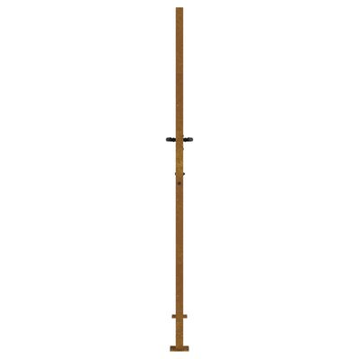 vidaXL Градинска порта, 105x205 см, кортенова стомана, дизайн с бамбук