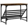 vidaXL Етажерка за обувки, опушен дъб, 60x30x45 см, инженерно дърво