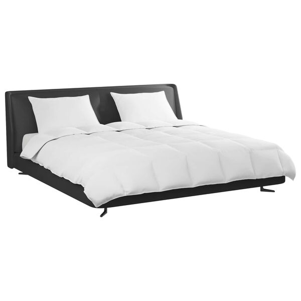 vidaXL Комплект завивки с възглавница 3 pcs Бяло Пухени пера