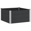vidaXL Градинска повдигната леха Черно 100 x 100 x 54 cm