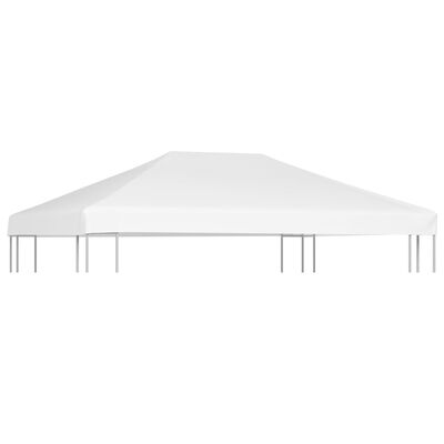 vidaXL Покрив за шатра, 270 г/м², 4x3 м, бял