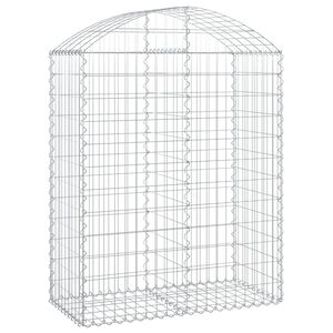 vidaXL Дъговидна габионна кошница 100x50x120/140 см поцинковано желязо