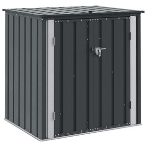 vidaXL Кутия за съхранение в градината Черно 101,5 x 82 x 100 см
