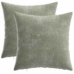 vidaXL Калъфка за възглавница 2 pcs HEERLEN Зелено 35 x 35 cm