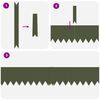 vidaXL Ограда за трева 20 pcs Маслинено зелено 100 x 0.05 x 20 см