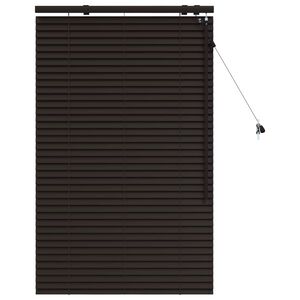 vidaXL Венецианска щора Тъмен кафяв 75 x 130 см 35 mm