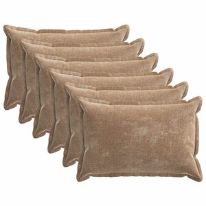 vidaXL Калъфка за възглавница 6 pcs HOUTEN Кафяво 50 x 80 cm