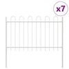 vidaXL Градска ограда BOXTEL 7 бр. 11,9 x 1 м Бяло