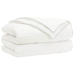 vidaXL Завивка TRIER 135x220см 4 сезона 140+220GSM Бяло Дизайн 2 в 1