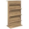vidaXL Етажерка за списания Дъб 70 x 41 x 126 см Инженерно дърво