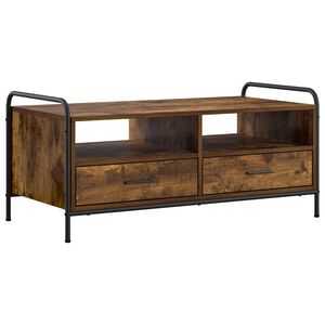 vidaXL Масичка за кафе Опушен дъб 99,5 x 49 x 46 см